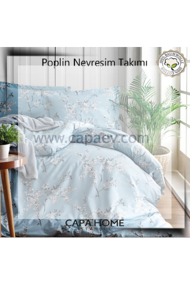 Çapa Home Poplin Nevresim Takımı %100 pamuk